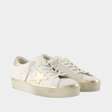 Hi Star Sneakers - Golden Goose Deluxe Brand - Leather - White