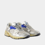 Running Dad Sneakers - Golden Goose Deluxe Brand - Leather - Silver