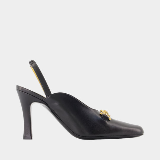 T.90 Pumps - Versace - Leather - Black