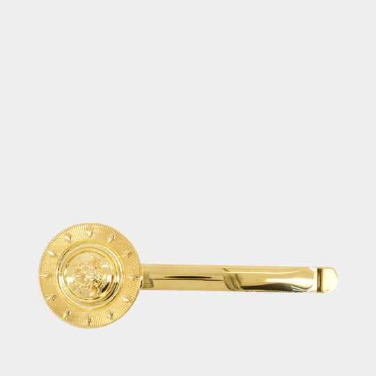 Bobby Pin Hair Clips - Versace - Metal - Gold