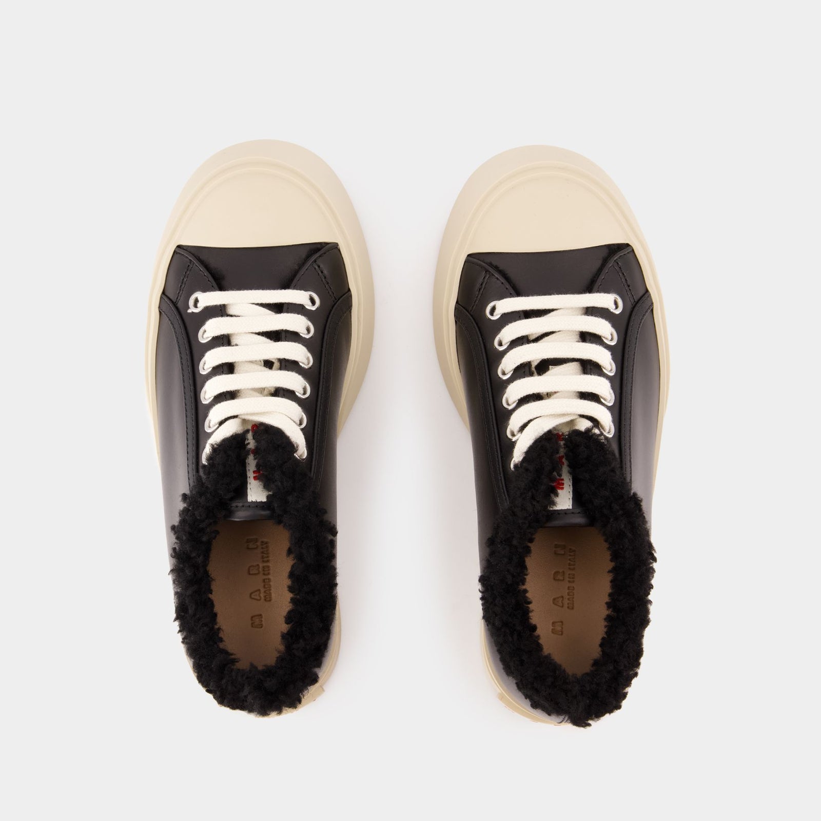 スニーカー MARNI Lace Pablo Sneakers - Marni - Leather - Black Lace Pablo Sneakers - Marni - Leather - Black