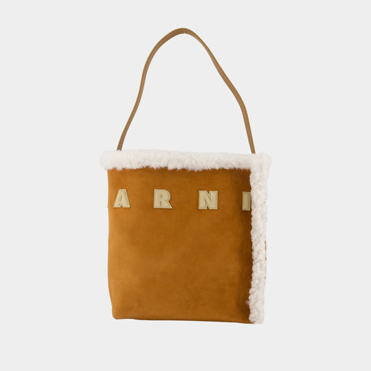 Museo Mini Shopper Bag - Marni - Leather - Brown
