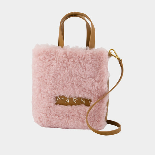 Museo Soft Shopper Bag - Marni - Leather - Pink