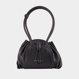 Tulipea Shopper Bag - Marni - Leather - Black