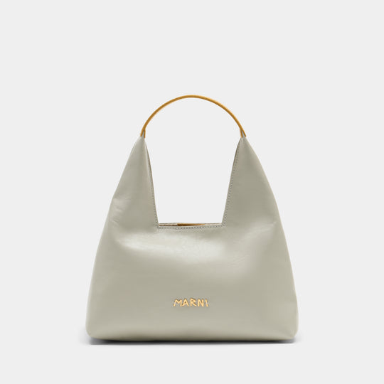 Top Handle Mini Shoulder Bag - Marni - Leather - White