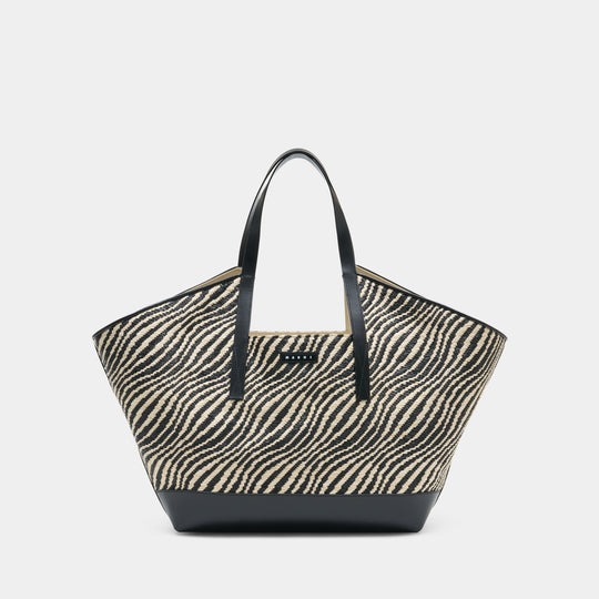 Shopper Bag - Marni - Nylon - Black