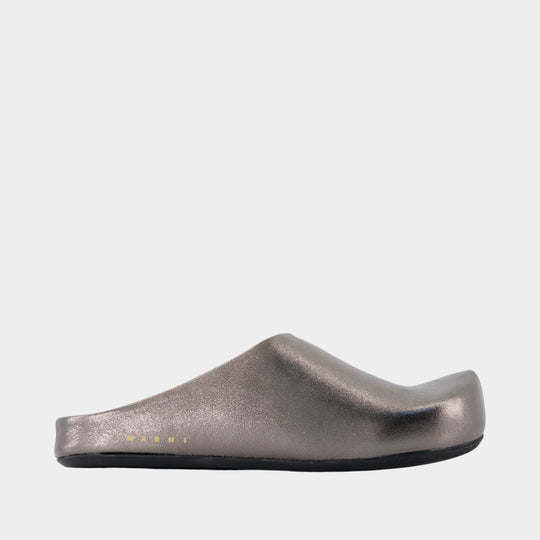 Fussbett Sabots - Marni - Synthetic - Silver