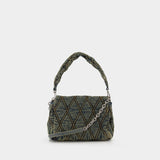 Charm D Medium Shoulder Bag - DIESEL - Cotton - Blue