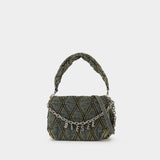 Charm D Medium Shoulder Bag - DIESEL - Cotton - Blue