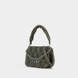 Charm D Medium Shoulder Bag - DIESEL - Cotton - Blue