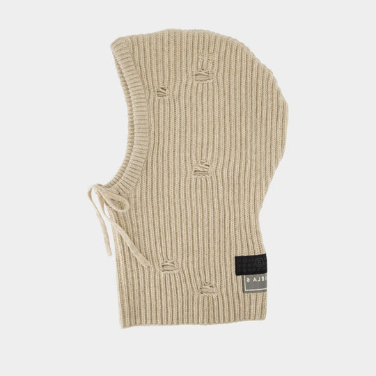 Beanie - MM6 Maison Margiela - Wool - Beige