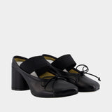 Sandals - MM6 Maison Margiela - Leather - Black