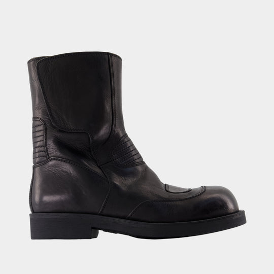 Ankle Boots - MM6 Maison Margiela - Leather - Black