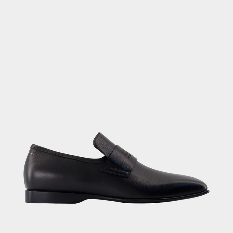 Loafers - MM6 Maison Margiela - Leather - Black