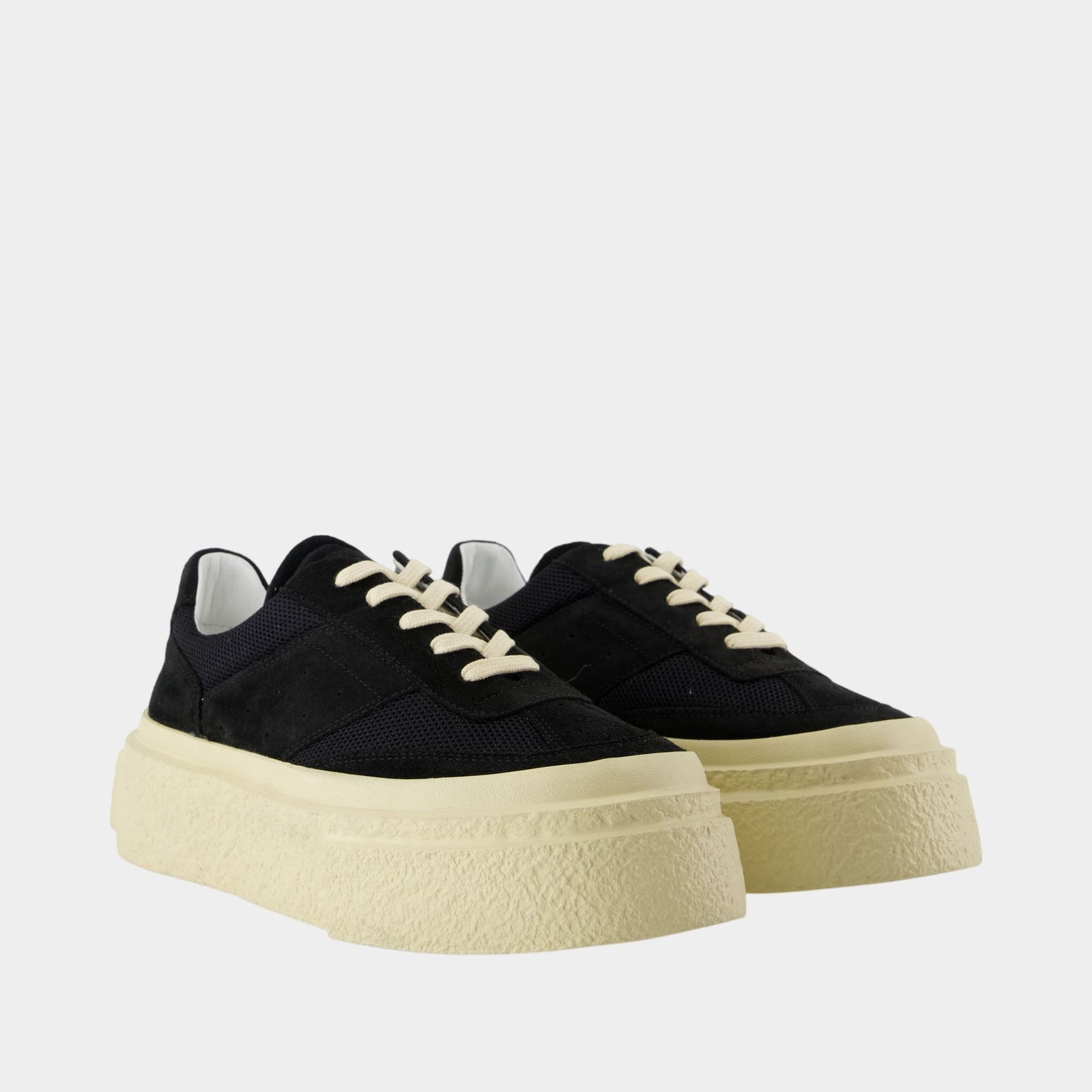Sneakers - MM6 Maison Margiela - Leather - Black
