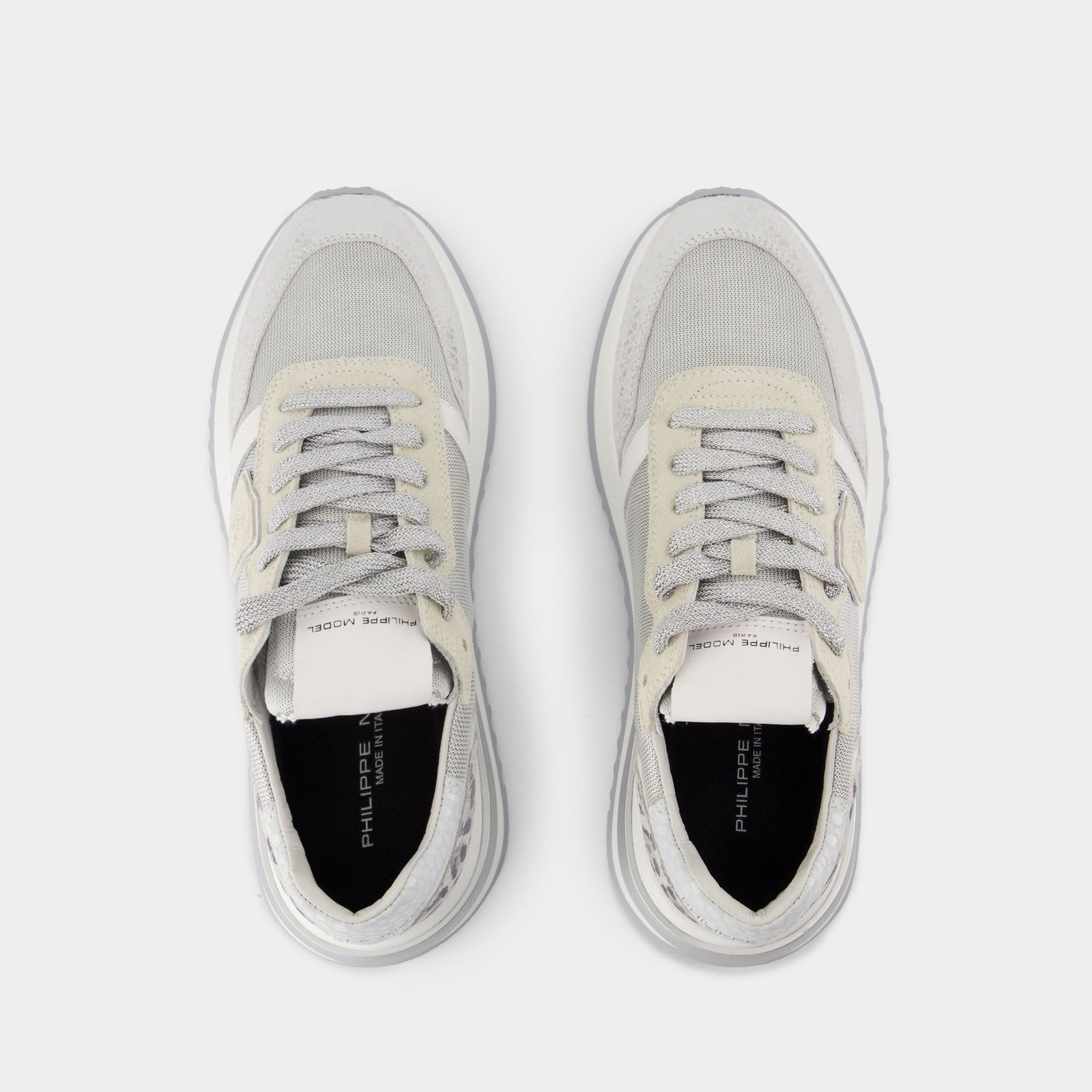 スニーカー Tropez 2.1 Low Sneakers - Philippe Model - Canvas - Silver Tropez 2.1 Low Sneakers - Philippe Model - Canvas - Silver