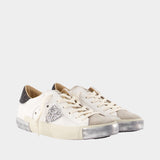Prsx Low Woman Sneakers - Philippe Model - Leather - White