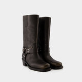 Roxy Boot Boots - Paris Texas - Leather - Black