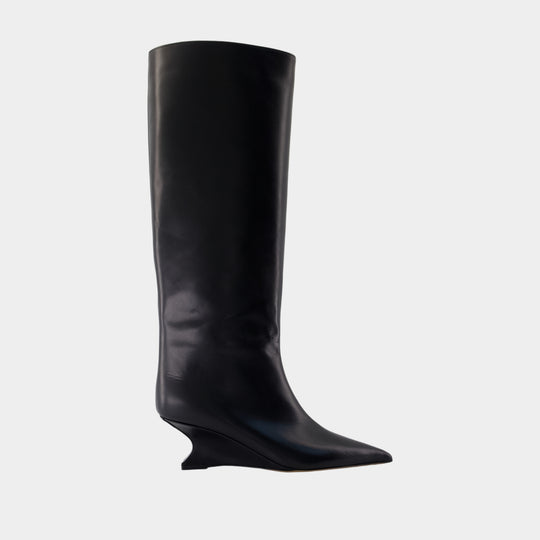 Nina 50 Boots - Paris Texas - Leather - Black