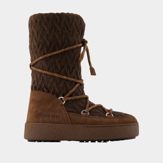 Mb X Gir Ltrack Boots - Moon Boot - Leather - Brown