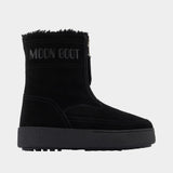 Lara Ankle Boots - Moon Boot - Leather - Black