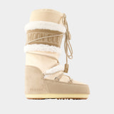 Icon Pearly Plus Boots - Moon Boot - Leather - Beige
