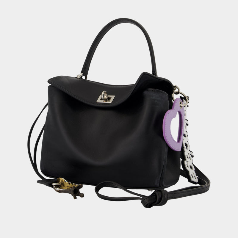 Rodeo Top Handle Mini Purse - Balenciaga - Leather - Black
