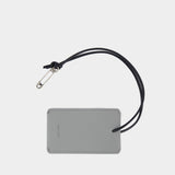 Tag Keychain - Balenciaga - Leather - Grey