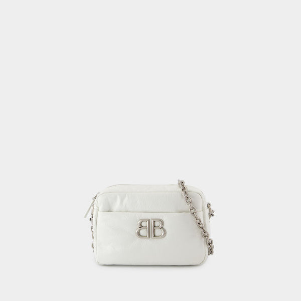 Meister 専用 BALENCIAGA モナコ　ホワイト Monaco Camera Xs Shoulder Bag - Balenciaga - Leather - White