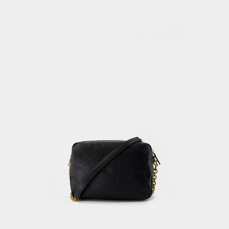 Monaco Small Shoulder Bag - Balenciaga - Leather - Black
