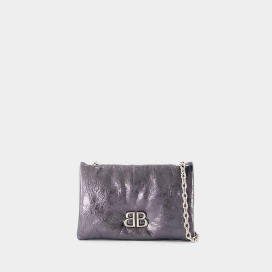 Monaco Shoulder Bag - Balenciaga - Leather - Grey