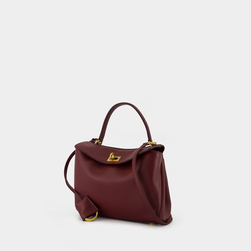Rodeo Top Handle Mini Purse - Balenciaga - Leather - Burgundy