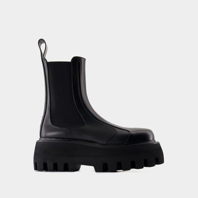 Rubber boots Alexander McQueen Leather Black