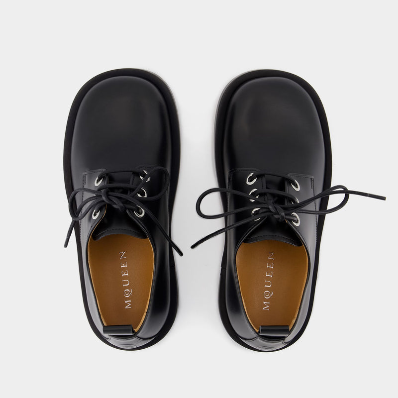 Lace Up Derbies - Alexander McQueen - Leather - Black Lace Up Derbies - Alexander McQueen - Leather - Black