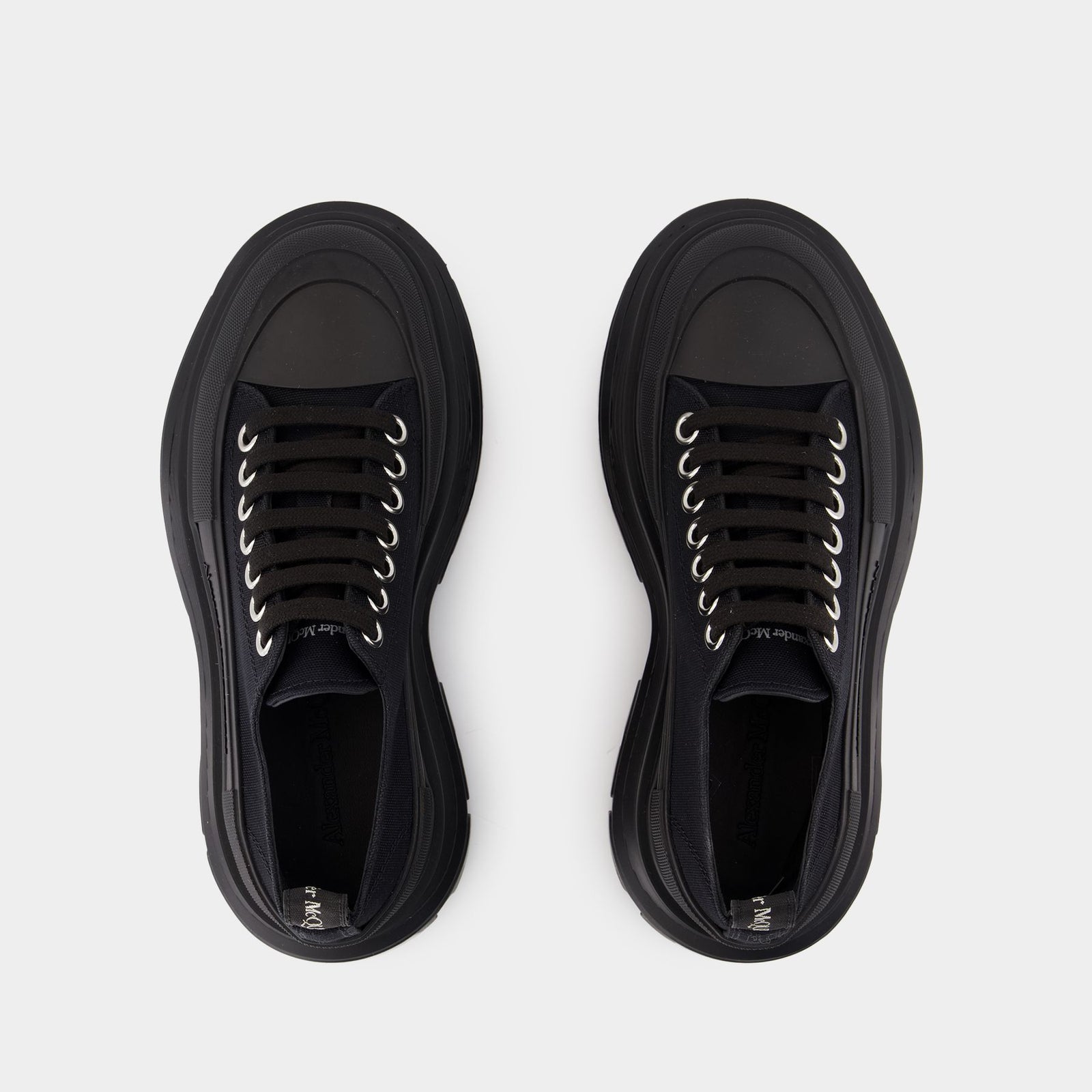 Tread Slick Sneakers - Alexander McQueen - Canvas - Black