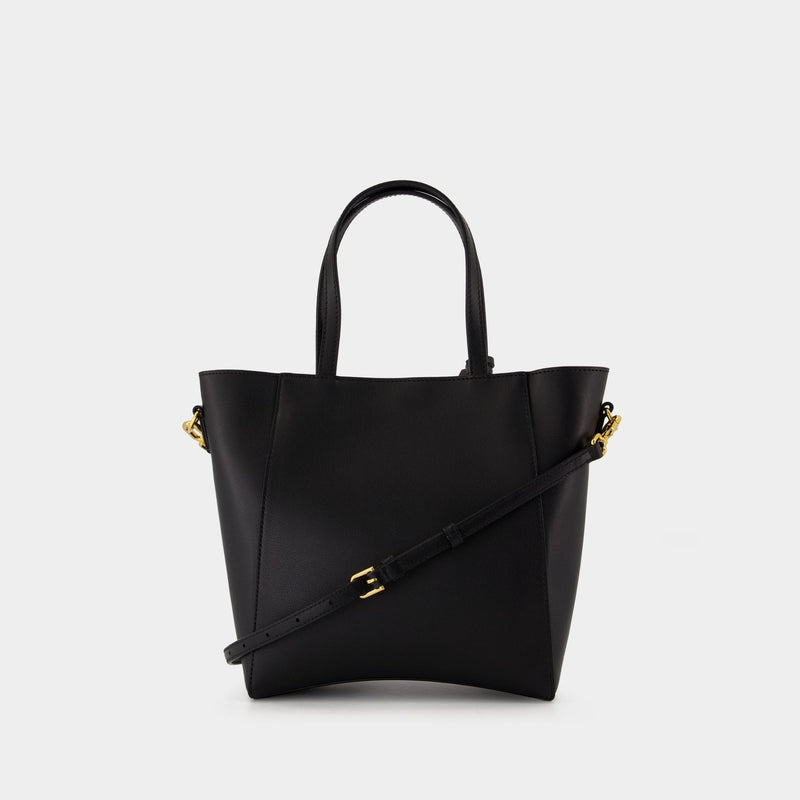 Hourglass Soft Small Shopper Bag - Balenciaga - Leather - Black