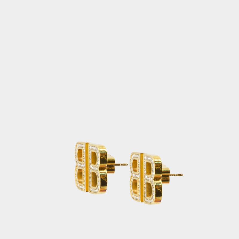 Bb 2.0 Xs Earrings - Balenciaga - Metal - Gold