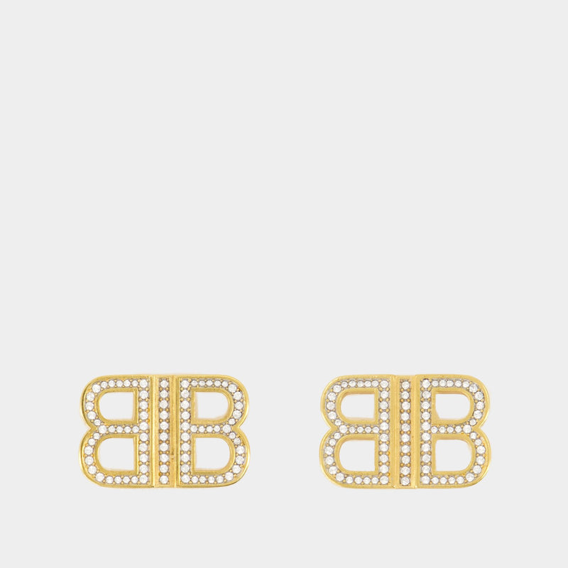 Bb 2.0 Xs Earrings - Balenciaga - Metal - Gold