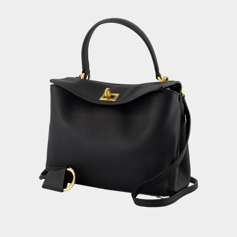Rodeo Top Handle Mini Purse - Balenciaga - Leather - Black