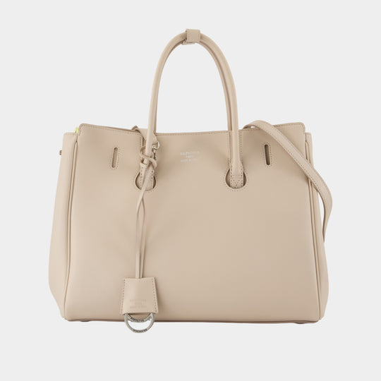 Hampton Carry All Small Handbag - Balenciaga - Leather - Beige