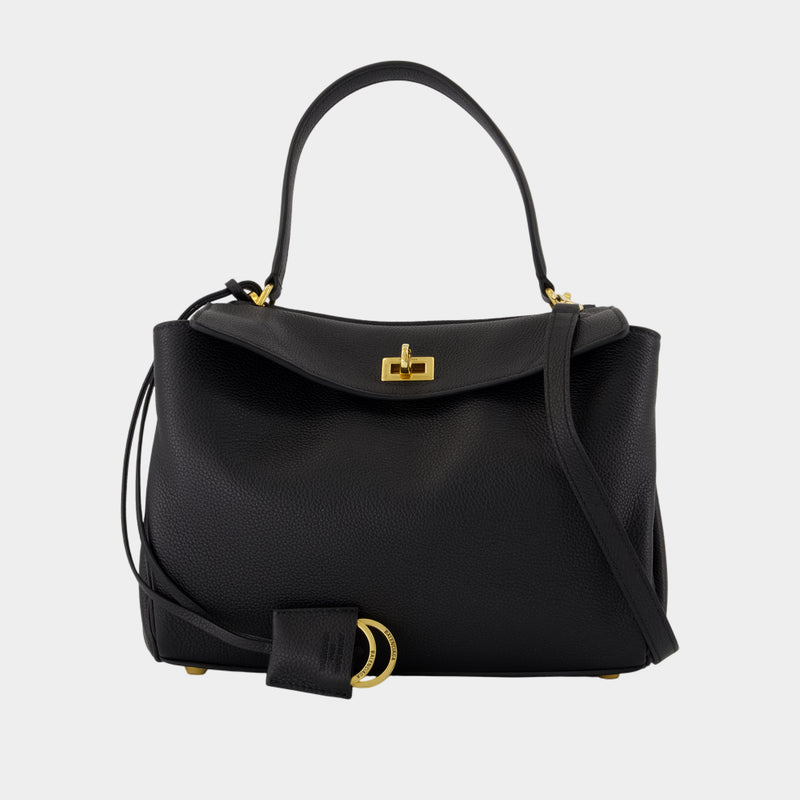 Rodeo Top Handle Small Purse - Balenciaga - Leather - Black