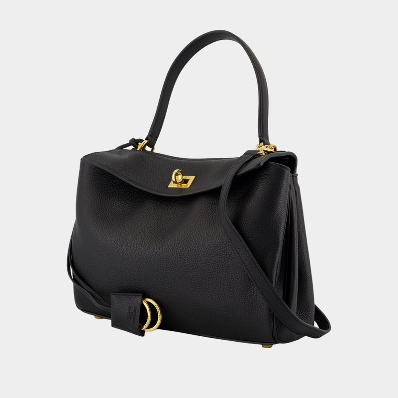 Rodeo Top Handle Small Purse - Balenciaga - Leather - Black