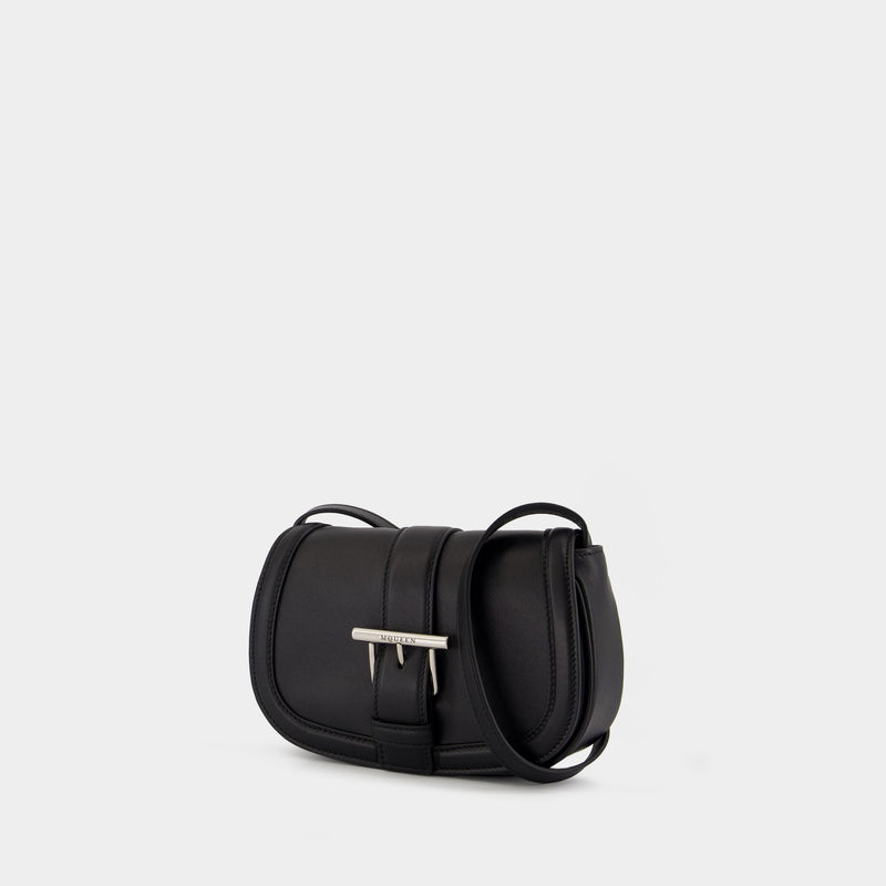T-Bar Satchel Mini Purse - Alexander McQueen - Leather - Black