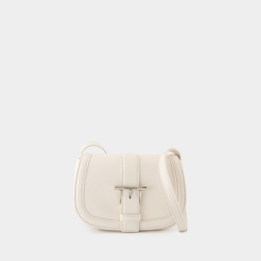 T-Bar Satchel Mini Purse - Alexander McQueen - Leather - White