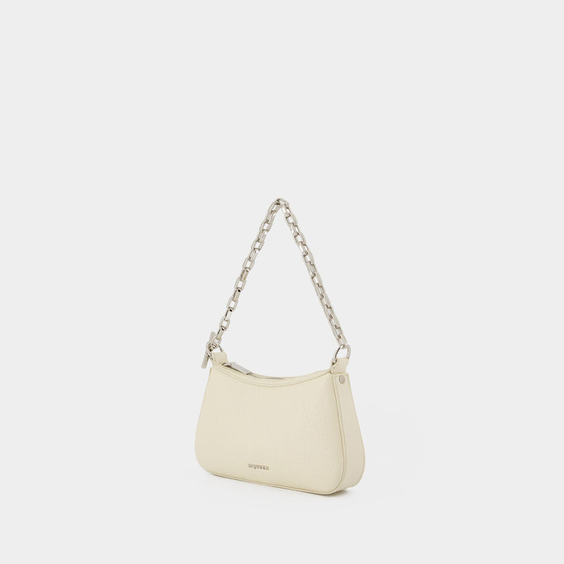 T-Bar Mini Handbag - Alexander McQueen - Leather - Cream