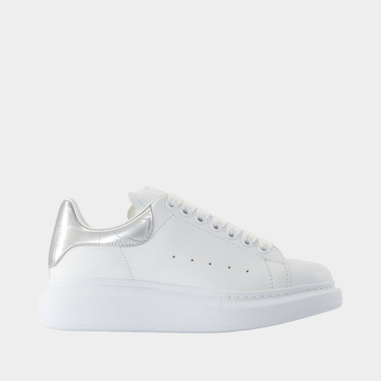 Oversized Sneakers - Alexander McQueen - Leather - White