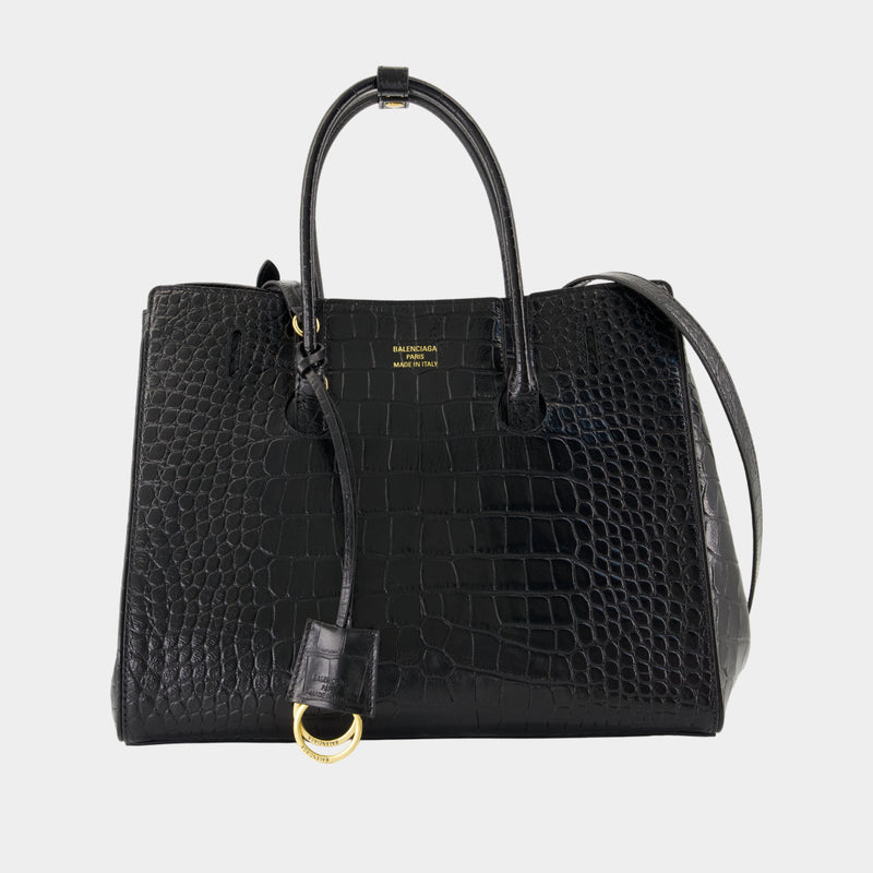 Hampton Carry All Small Shopper Bag - Balenciaga - Leather - Black