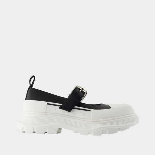 Tread Slick Mary Jane - Alexander McQueen - Leather - Black
