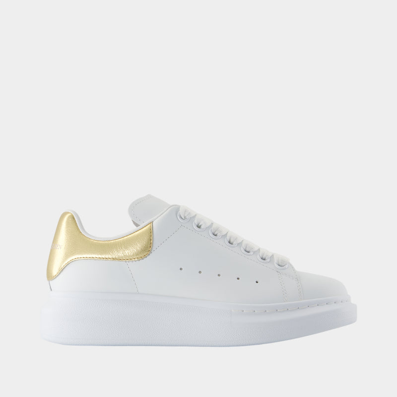 Oversized Sneakers - Alexander McQueen - Leather - White