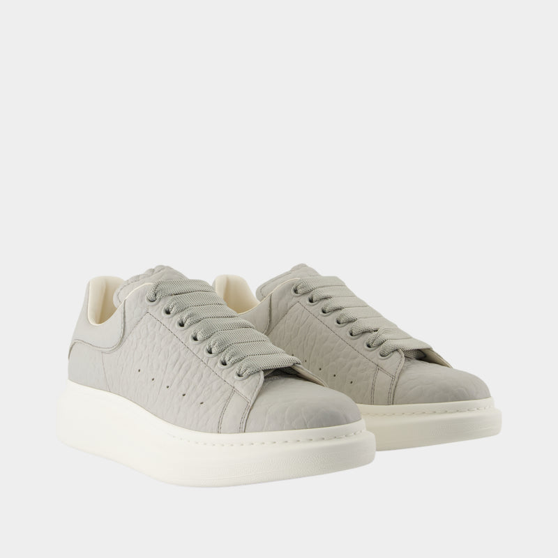 Oversized Sneakers - Alexander McQueen - Leather - Grey